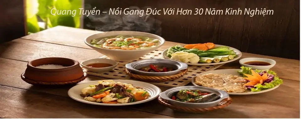 Banner nồi gang đúc quang tuyển