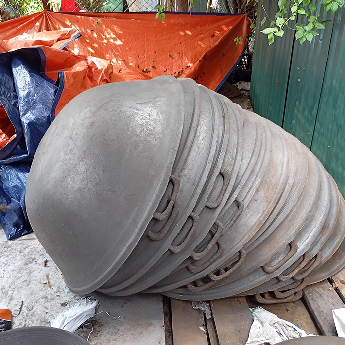 chảo gang đúc thủ công cỡ lớn 1m2